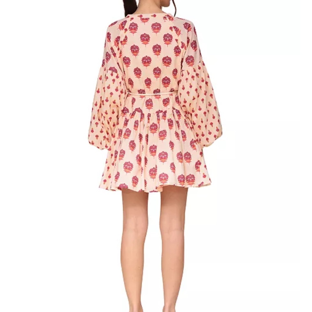 Avec Les Filles Women's Cotton Mixed-Print Mini Dress - Sunset Mul size 4. P-24 - Picture 3 of 16